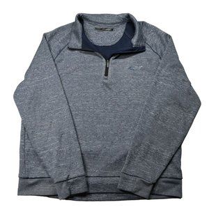 Greg Norman Golf Pullover Blue Medium Quarter Zip Performance Long Sleeve